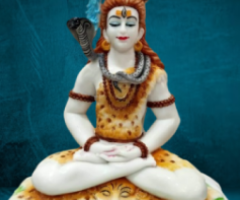 Lord Shiva Marble Statue: Embodying Divine Power and Tranquility